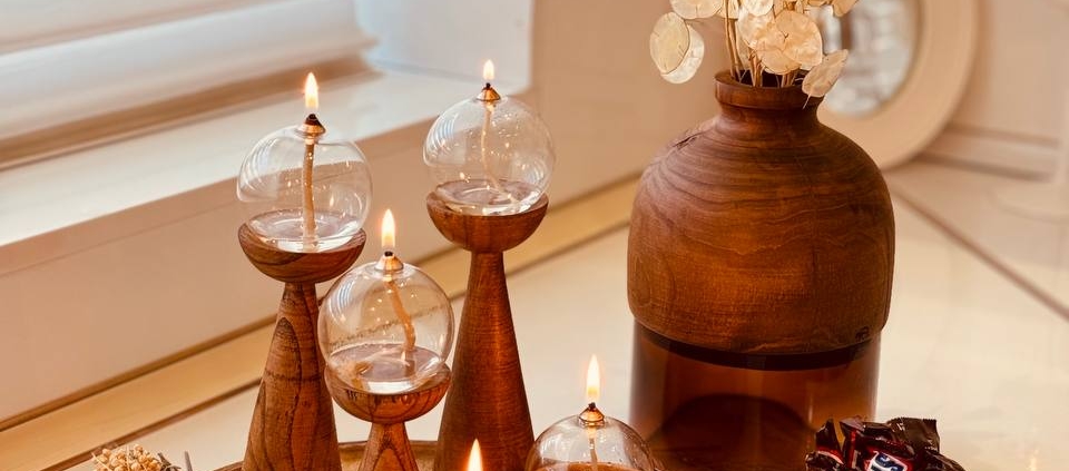 ست جلو مبلی چوبی بلوط